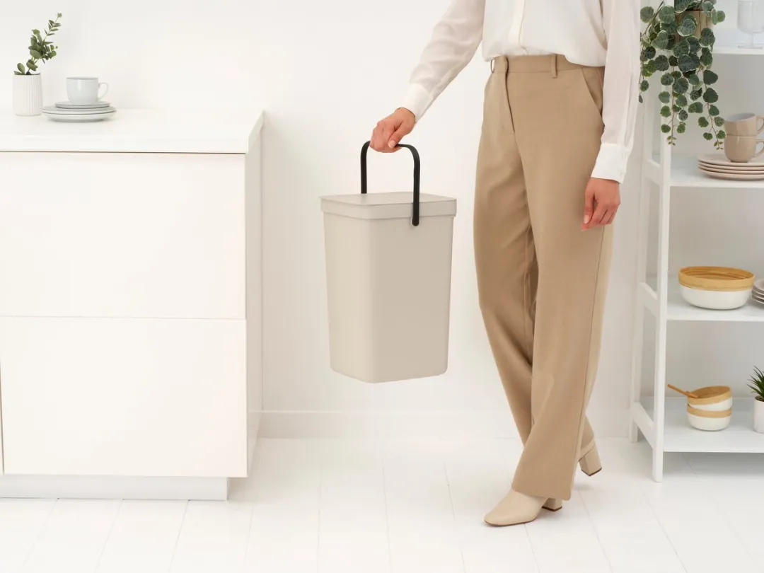 Brabantia Sort & Go Prullenbak - 16 l - Soft Beige
