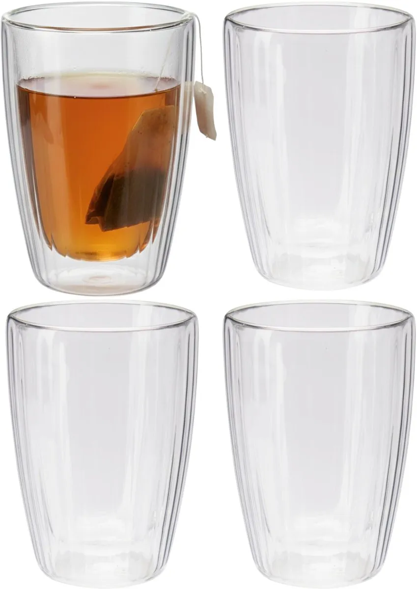 Excellent Houseware Dubbelwandige Koffieglazen 350ml