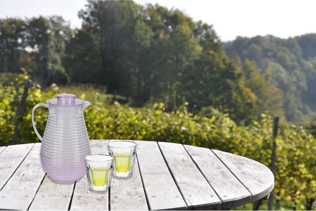 Alpina Waterkan met Fruit/IJsblokjesinfuser 2L - Roze
