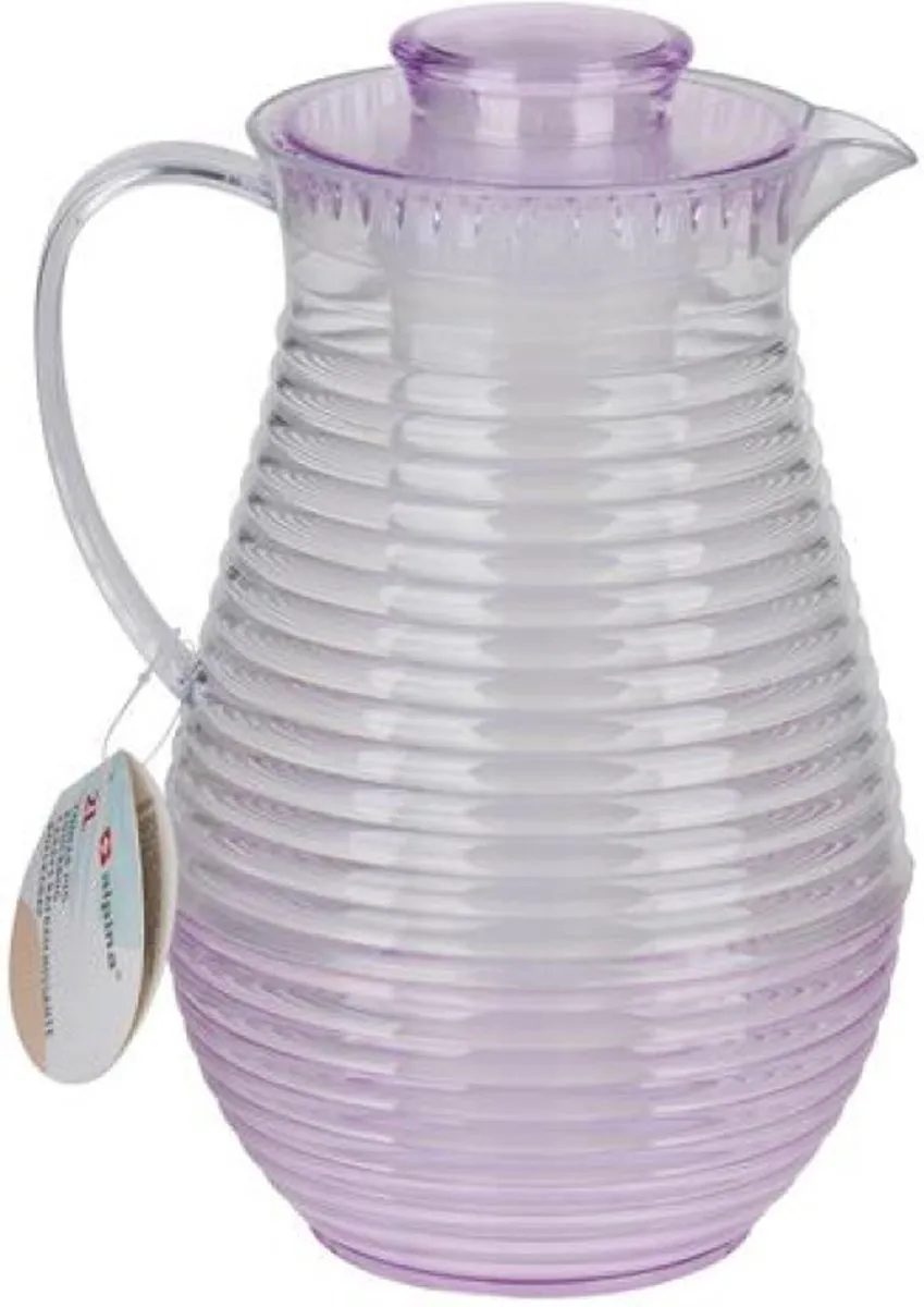 Alpina Waterkan met Fruit/IJsblokjesinfuser 2L - Roze