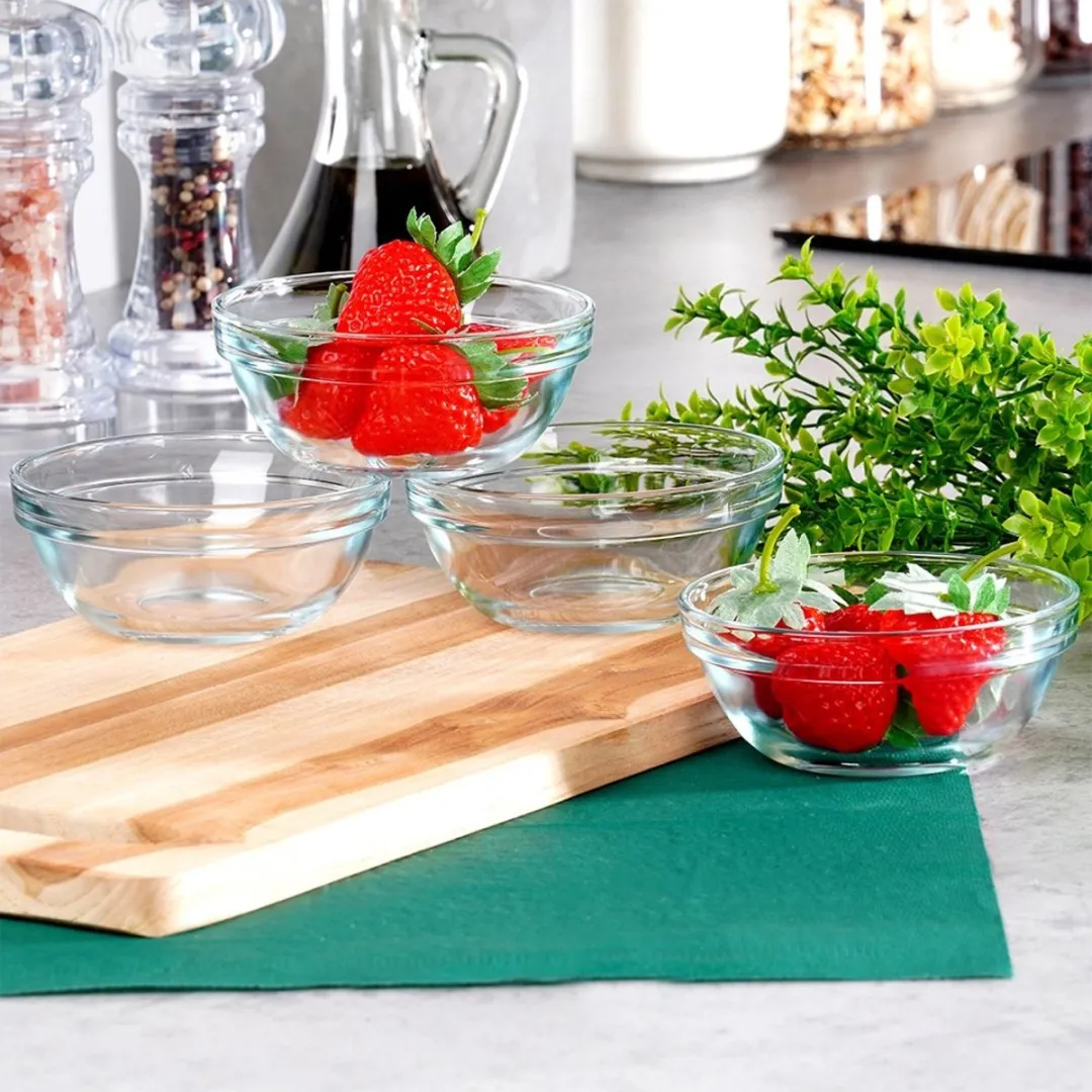 Excellent Houseware Kommetjes Glas - 200ml - 4 Stuks