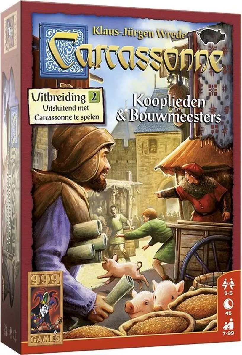 999 Games Carcassonne Kooplieden & Bouwmeesters Uitbreiding - Bordspel