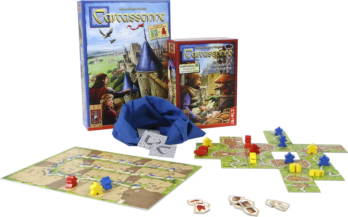 999 Games Carcassonne Kooplieden & Bouwmeesters Uitbreiding - Bordspel