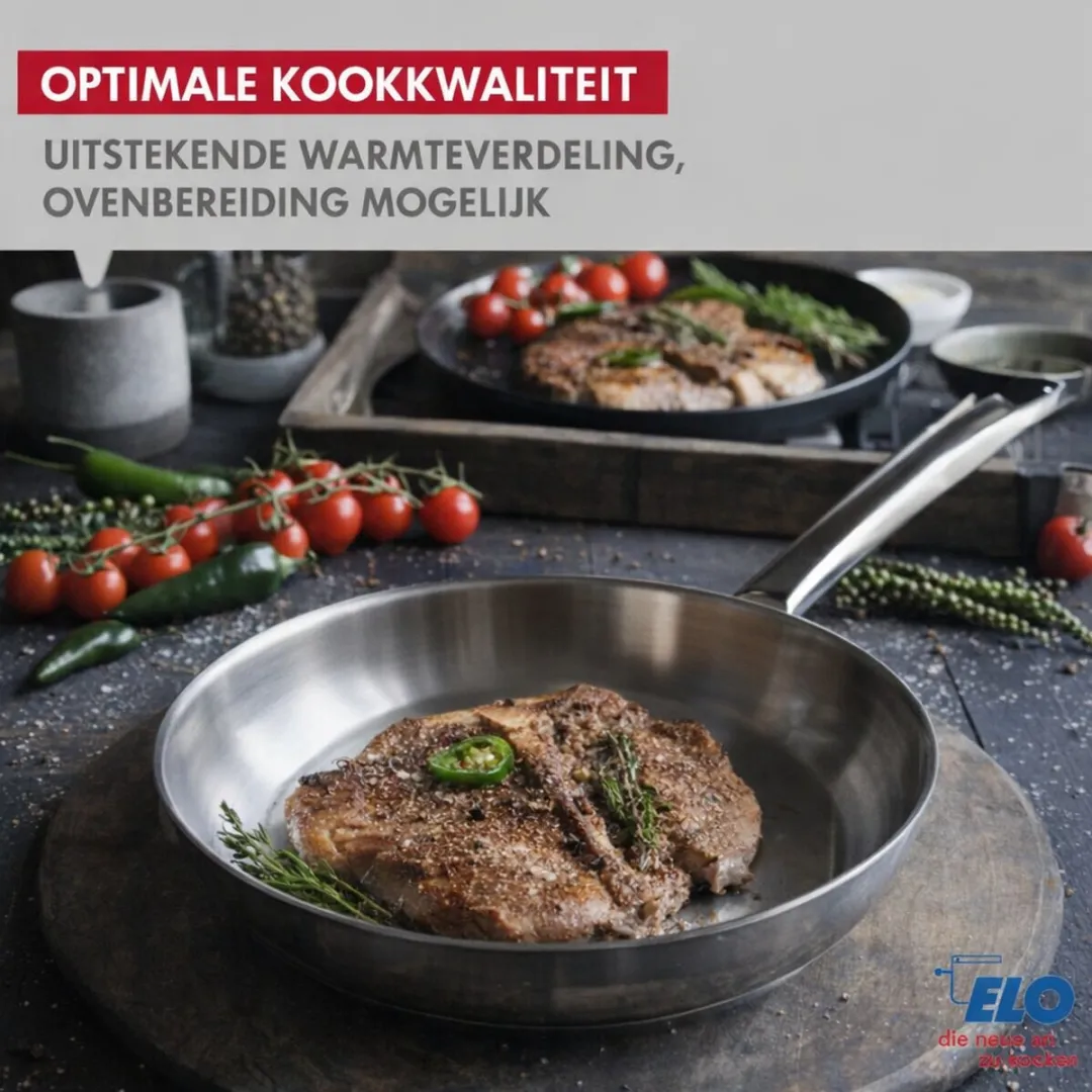 Fackelmann Elo Profi Brillant Keukengerei Set 4-delig - 32/20/16/14cm - Roestvrij staal