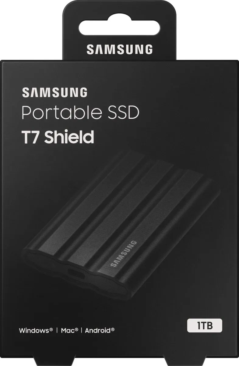 Samsung T7 Shield MU-PE1T0S/EU Externe SSD 1TB - Zwart - afbeelding 6 van 6