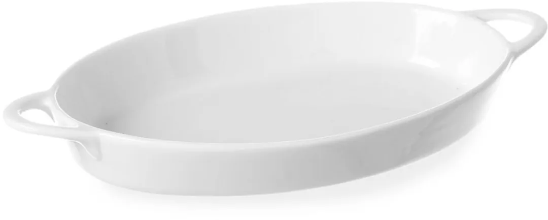 HENDI Ovale Tapasschaal Porselein 0,35L - Wit
