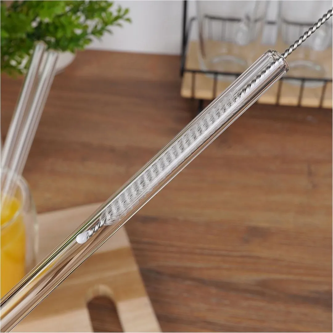 Excellent Houseware Glazen Drinkrietjes 20cm - Transparant