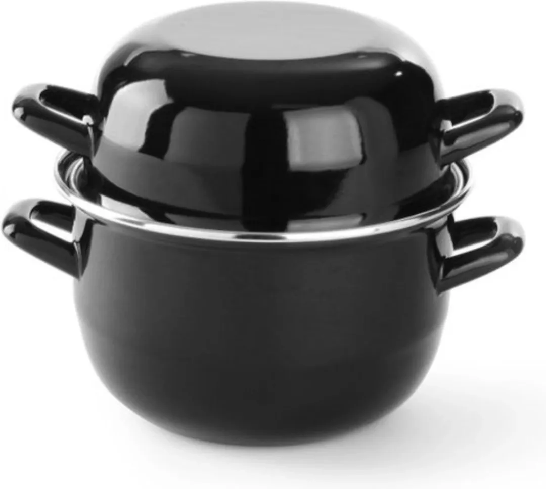HENDI Geëmailleerde Mosselpan 2,5L