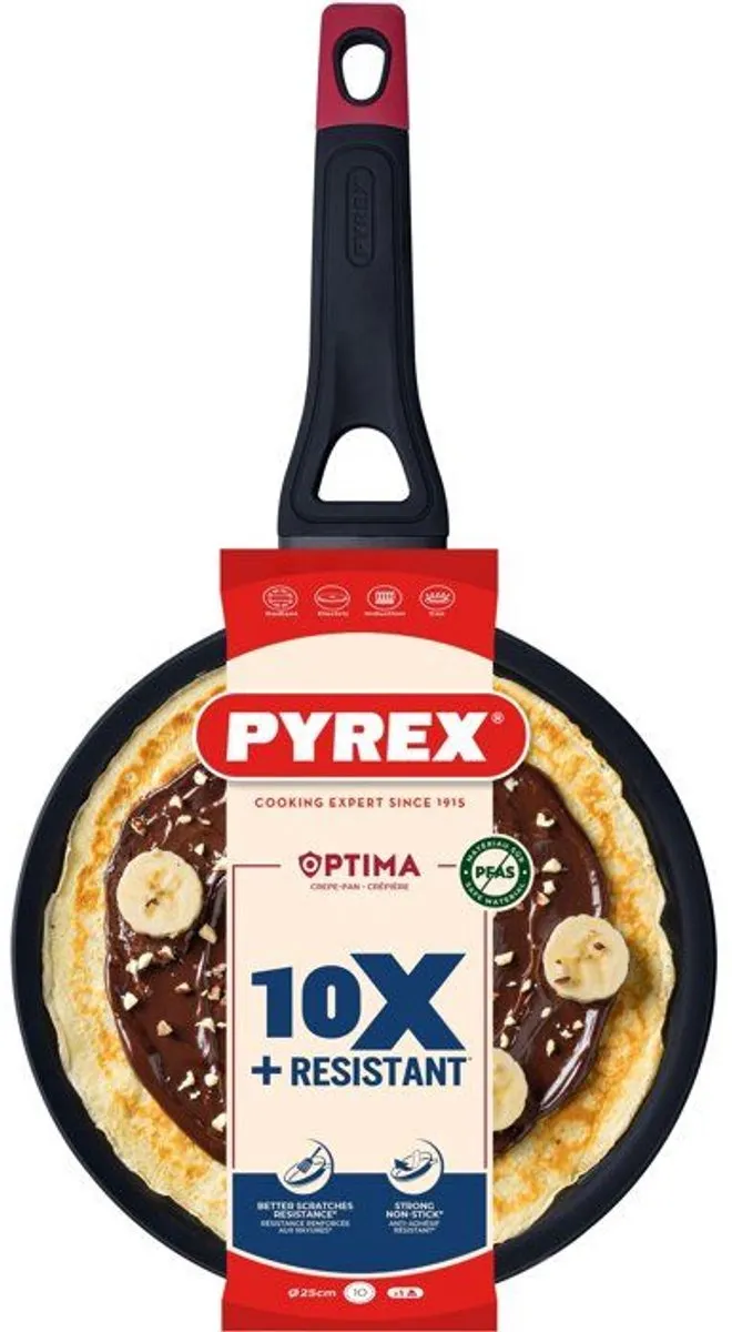 PYREX Optima Crêpemaker 25cm - Zwart