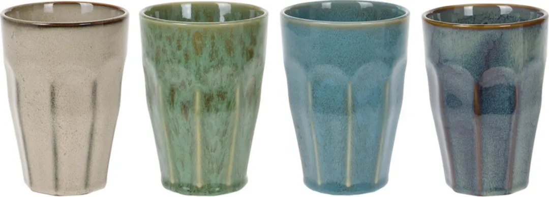 Excellent Houseware Koffiekopjes 330ml - 8 Stuks - Multi