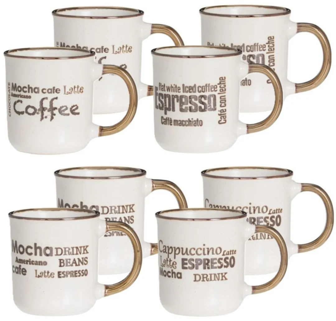 Excellent Houseware Koffiemokken Set 8x