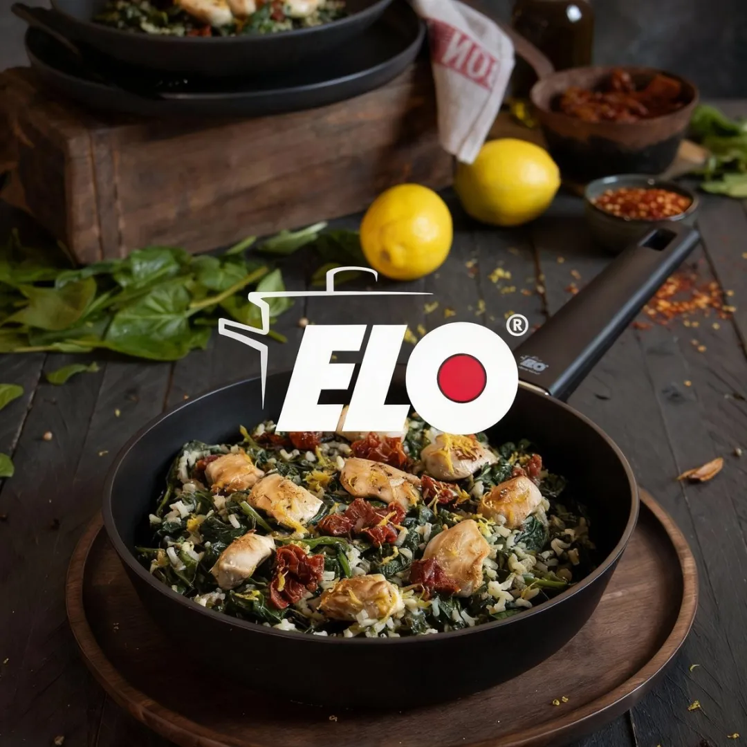 Fackelmann Elo Wok 24cm Anti-aanbak Zwart - ELODUR Select