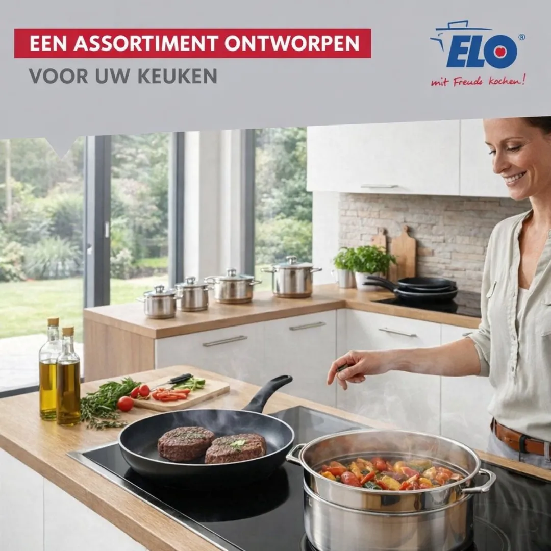 Fackelmann Elo Prima Keukengerei Set 9718650 - 2 Pannen - Roestvrij staal