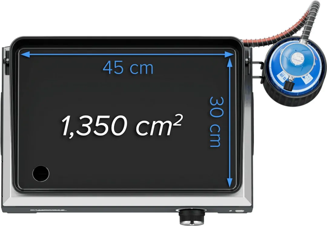 Campingaz Sigma 1 CV Bakplaat 1.350 cm² - Basaltgrijs