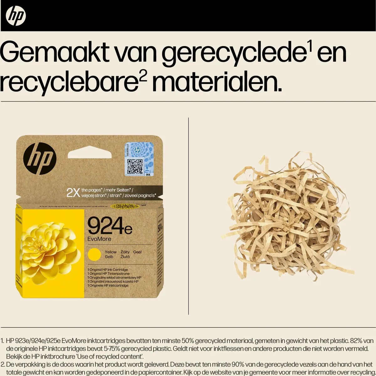 HP 924e EvoMore Gele Inktcartridge 4K0U9NE