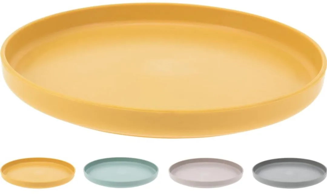 Excellent Houseware Bord Gerecycled Kunststof Ø19,5cm