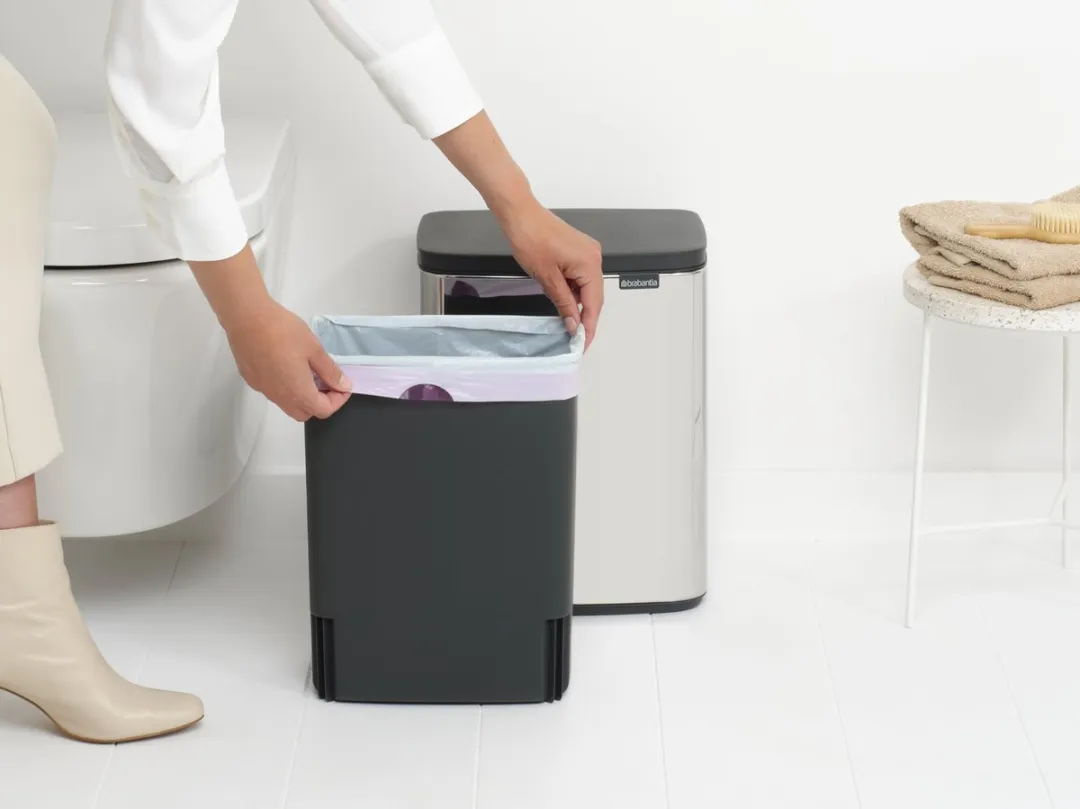 Brabantia Bo Prullenbak 12L - Brilliant Steel