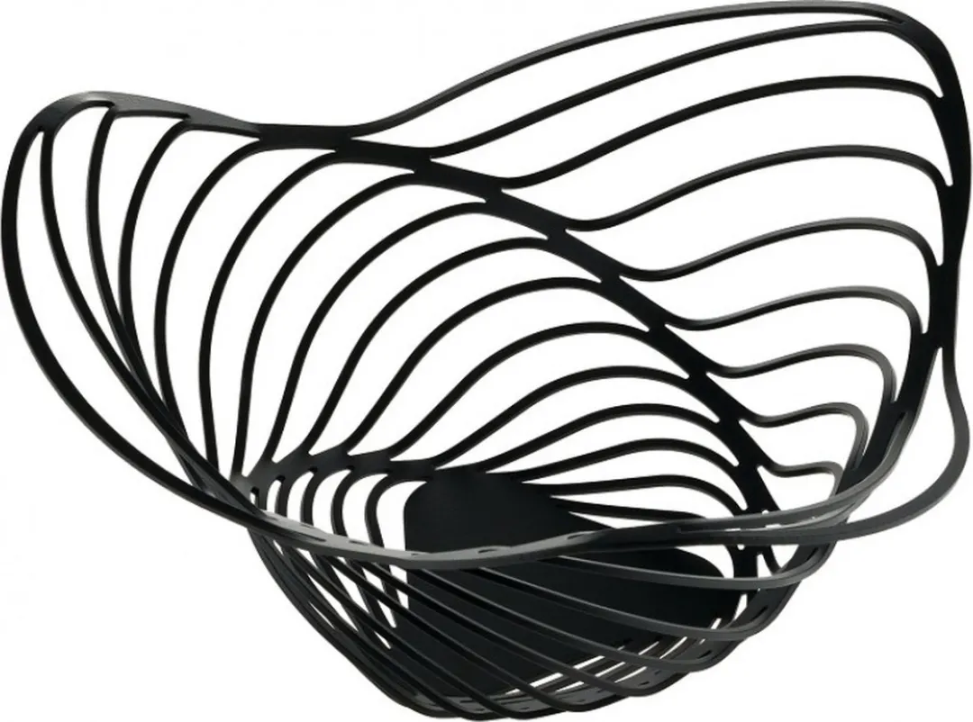 Alessi Trinity Fruitschaal 33cm - Zwart