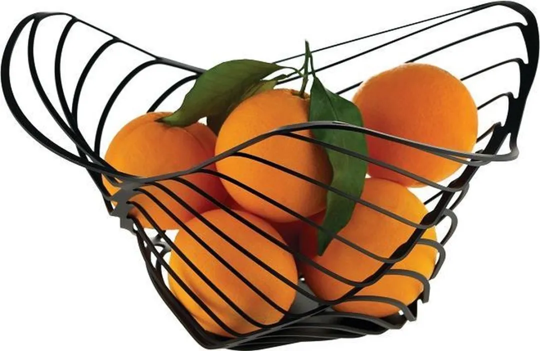 Alessi Trinity Fruitschaal 33cm - Zwart