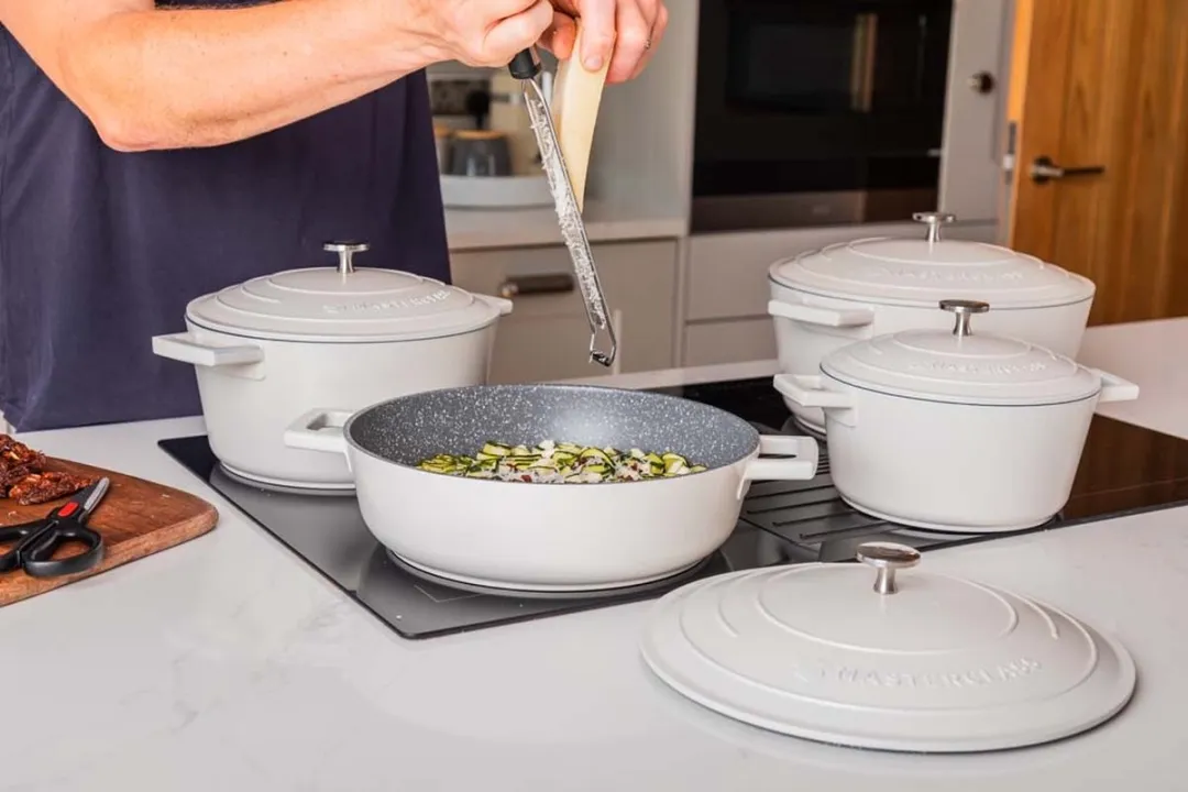 MasterClass Braadpan 2.5L - Gegoten aluminium - Crème