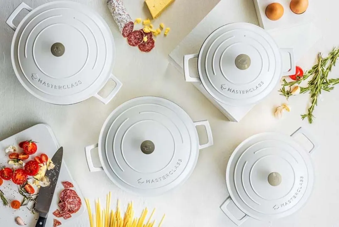 MasterClass Braadpan 2.5L - Gegoten aluminium - Crème