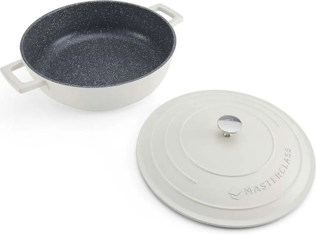 MasterClass Braadpan 2.5L - Gegoten aluminium - Crème