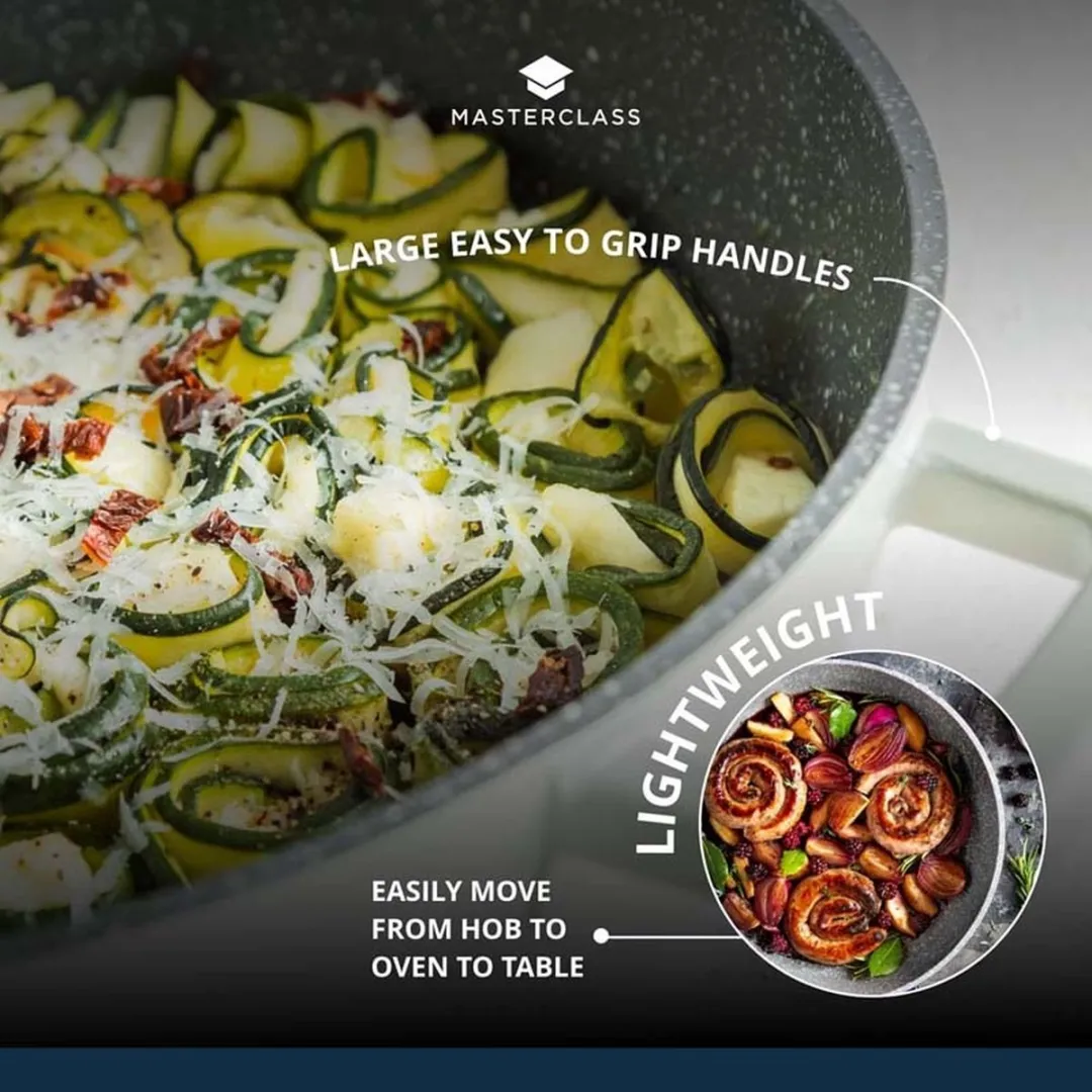MasterClass Braadpan 2.5L - Gegoten aluminium - Crème