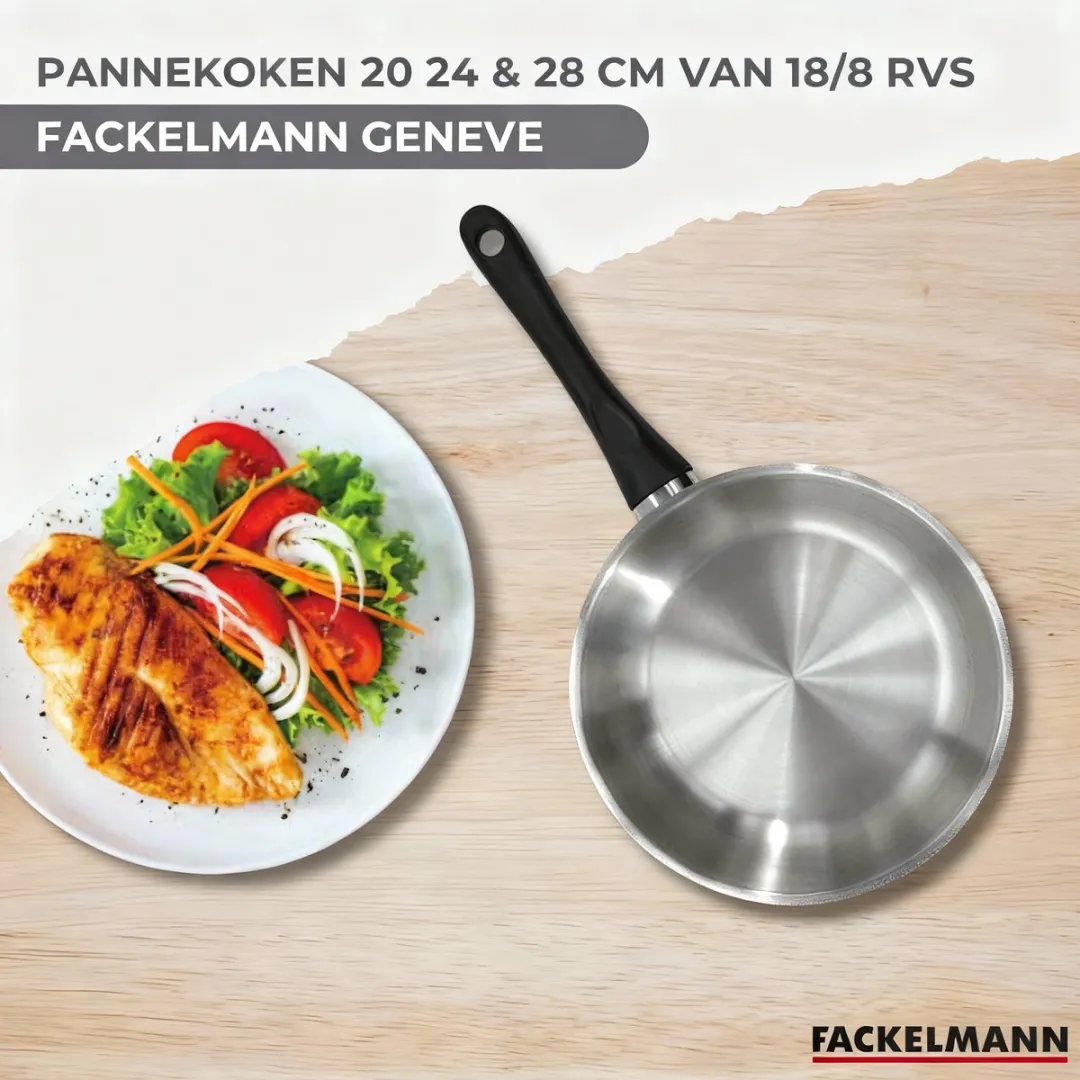 Fackelmann 9444050 Roestvrijstalen Pannen Set