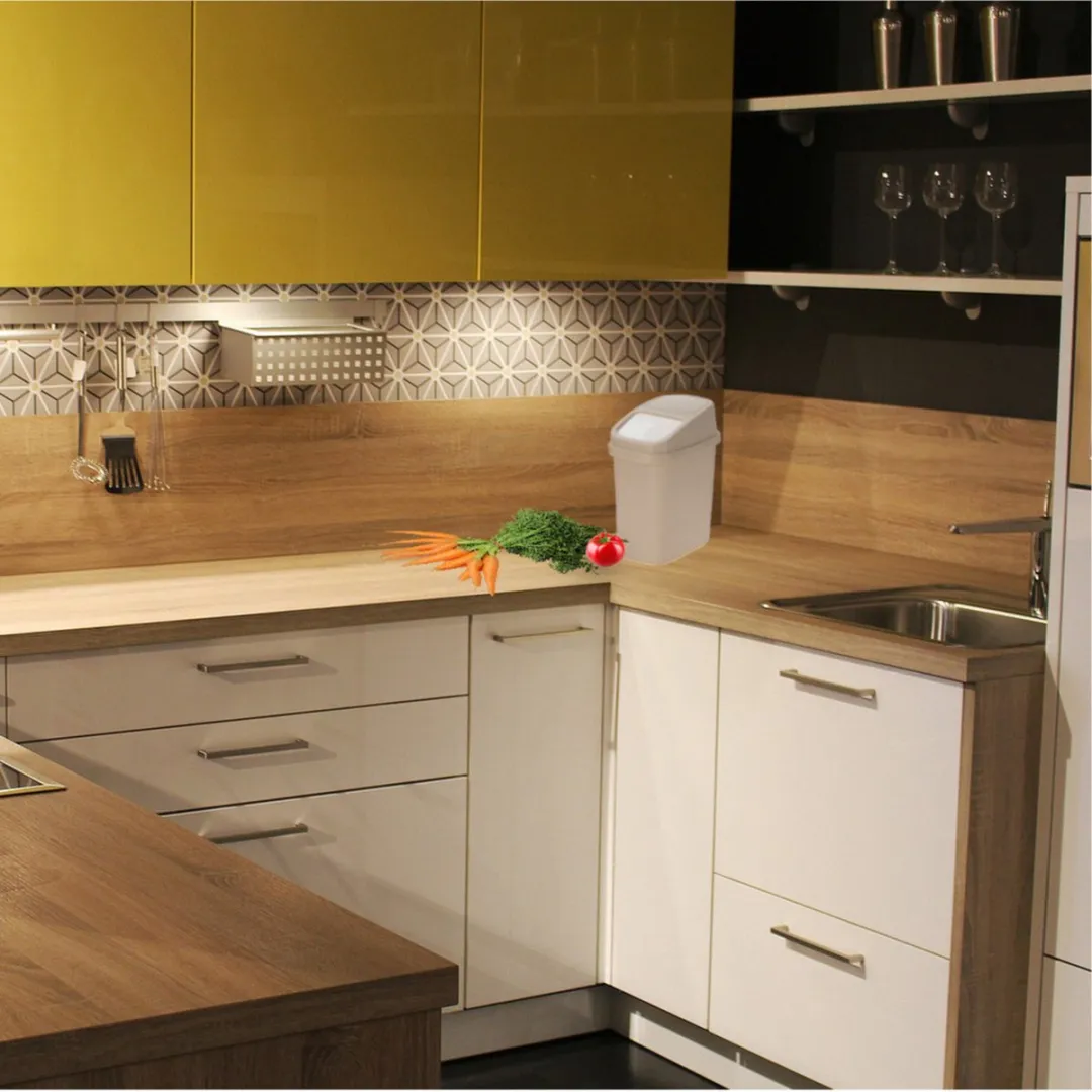 Excellent Houseware GFT Afvalbak Beige 10L
