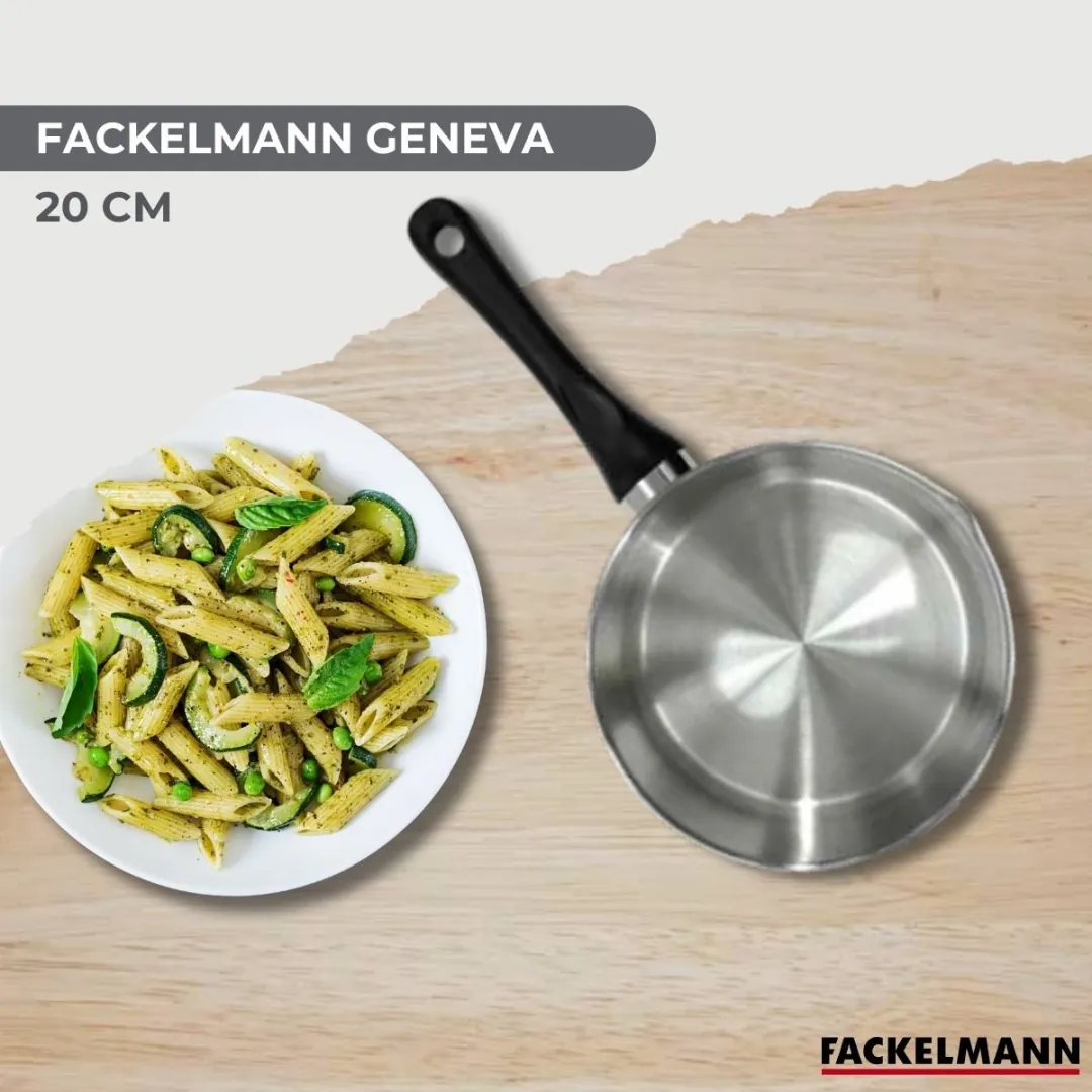 Fackelmann Steelpan 681850 - 20cm - Inductie - Zwart/Grijs