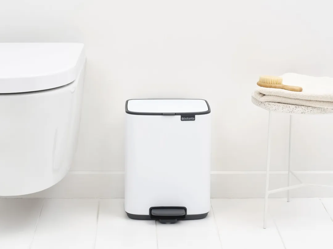 Brabantia Bo Pedaalemmer 7L - Wit