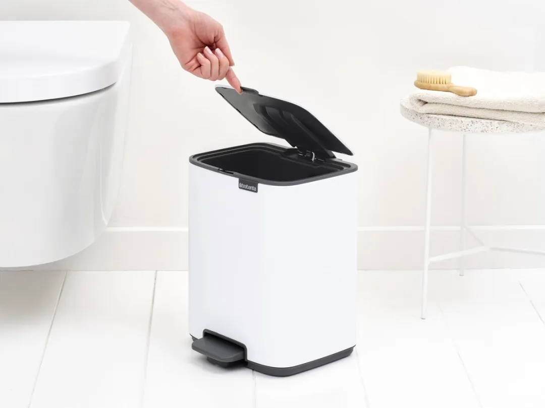 Brabantia Bo Pedaalemmer 7L - Wit - afbeelding 6 van 6