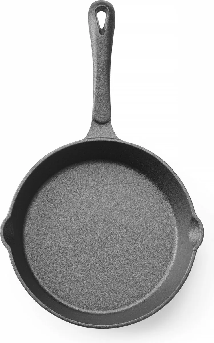 HENDI Gietijzeren Skillet 165mm - Zwart