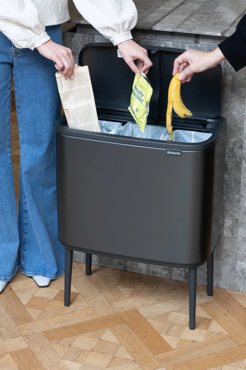 Brabantia Bo Touch Bin Prullenbak 3x11L - Confident Grey