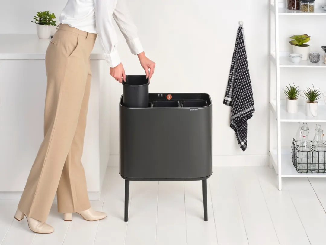 Brabantia Bo Touch Bin Prullenbak 3x11L - Confident Grey