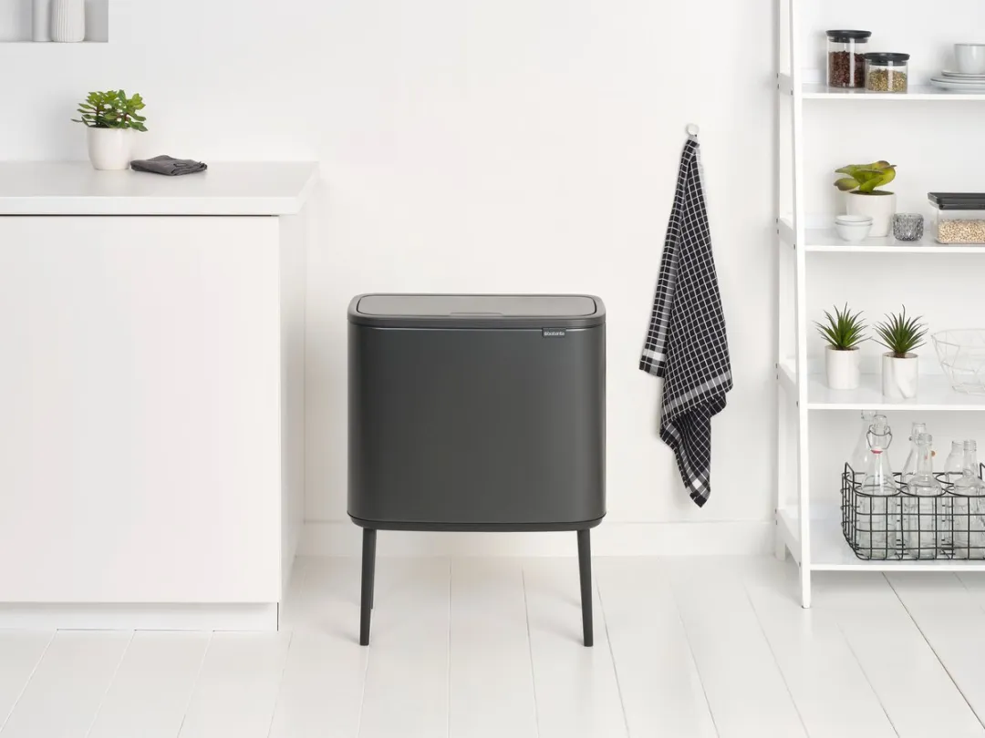 Brabantia Bo Touch Bin Prullenbak 3x11L - Confident Grey - afbeelding 6 van 6