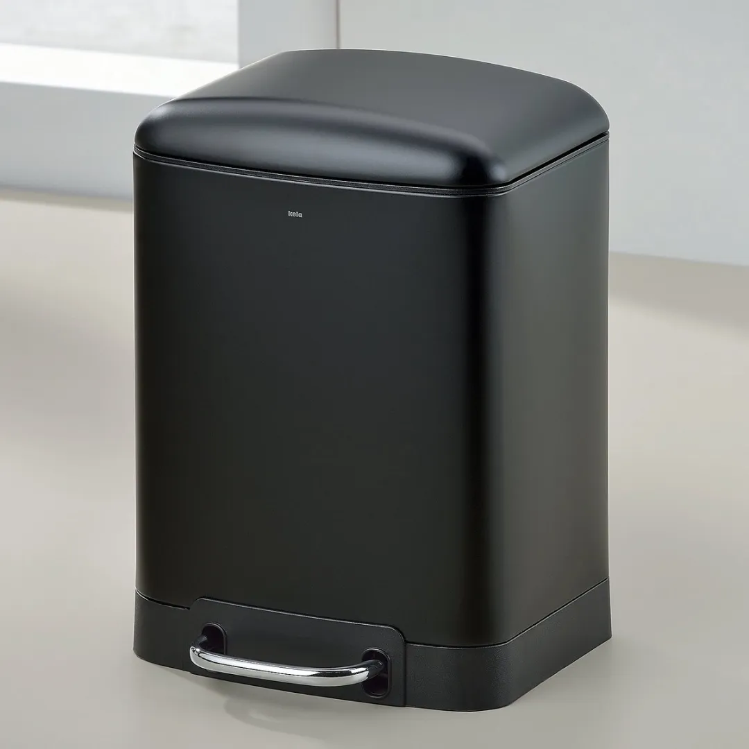 Kela Afvalemmer RVS 22975 - 6L Zwart