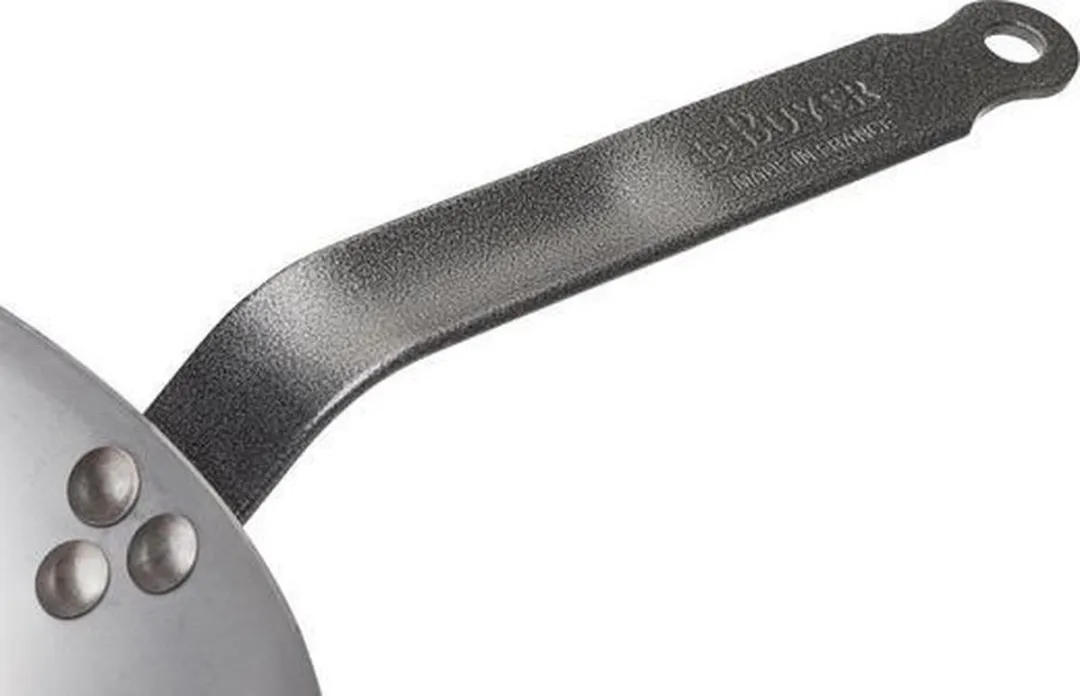 DeBuyer Plaatstalen Koekenpan Ø24cm - Grijs - 2 Stuks