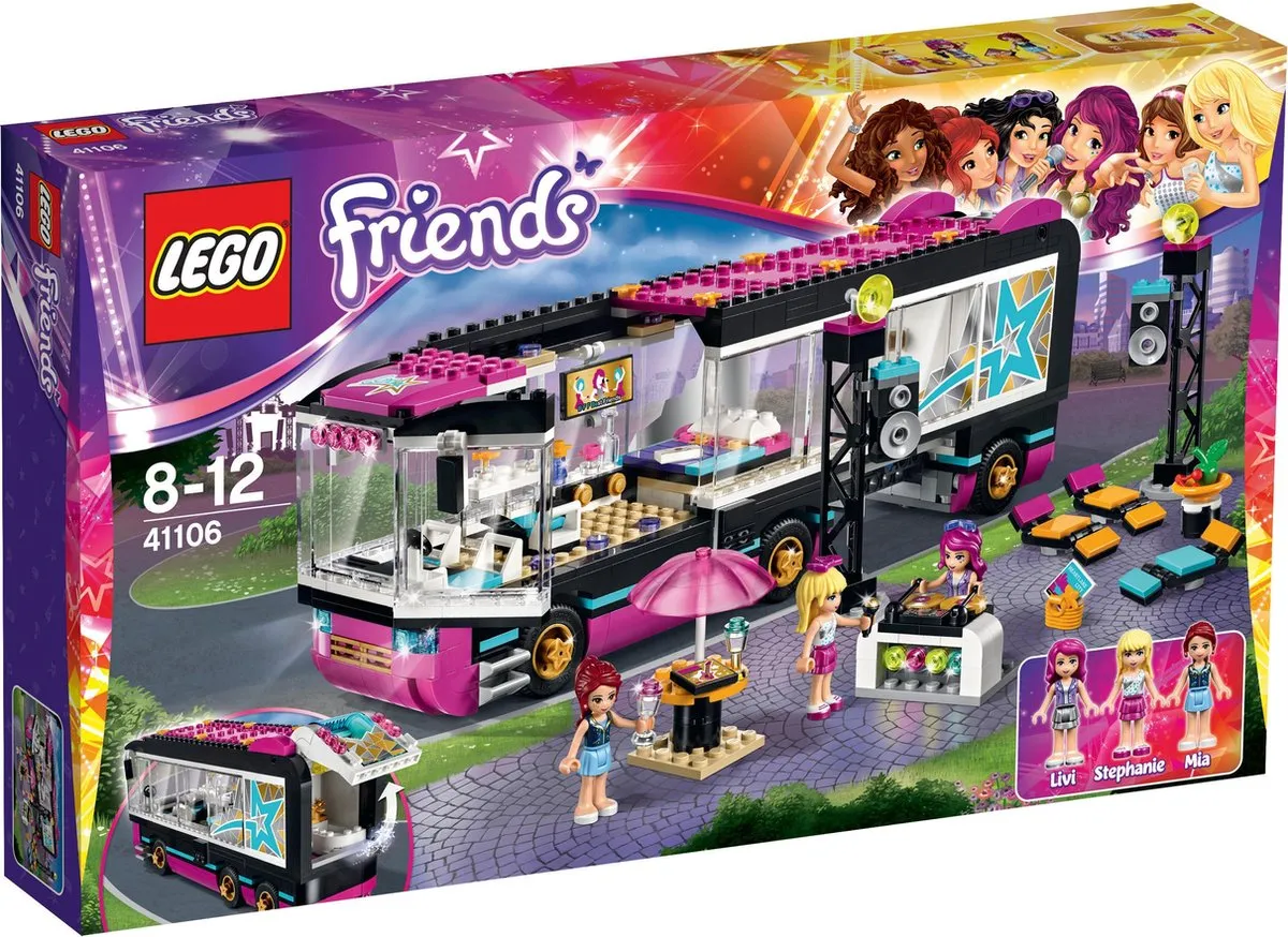 LEGO Friends Popster Toerbus 41106