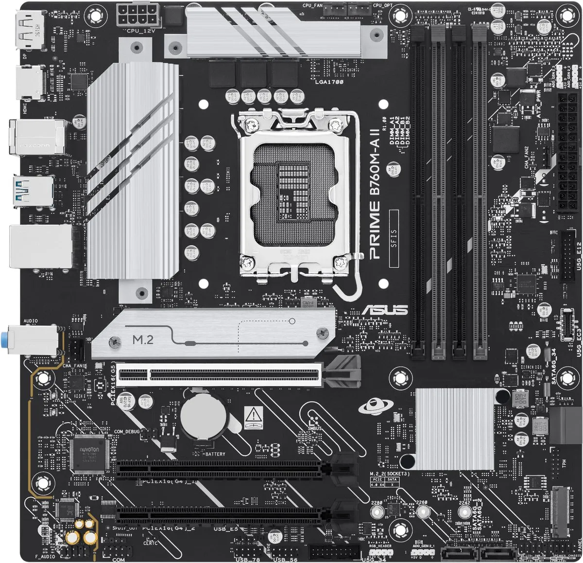 ASUS PRIME B760M-A II-CSM B760 Micro-ATX Moederbord