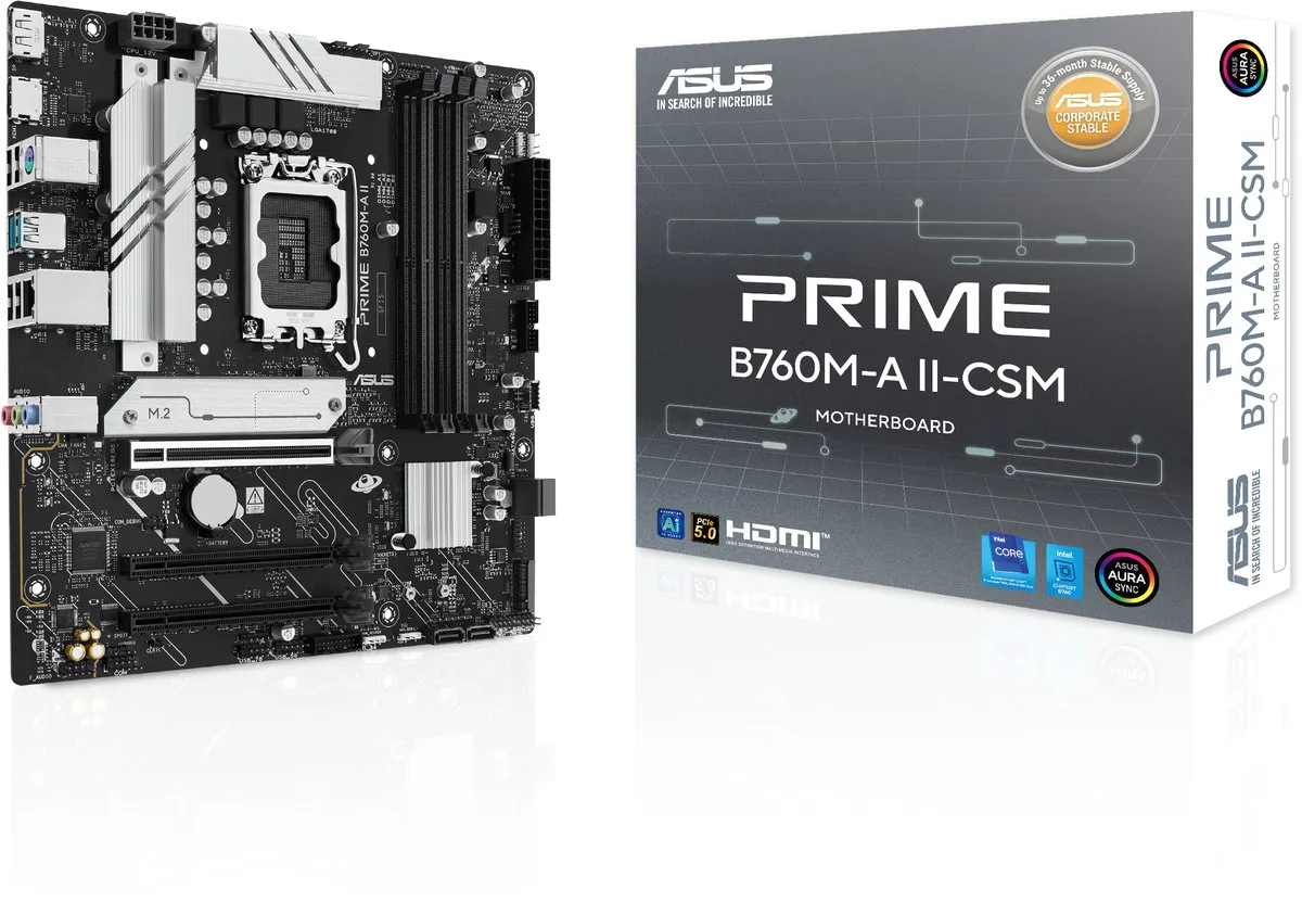 ASUS PRIME B760M-A II-CSM B760 Micro-ATX Moederbord