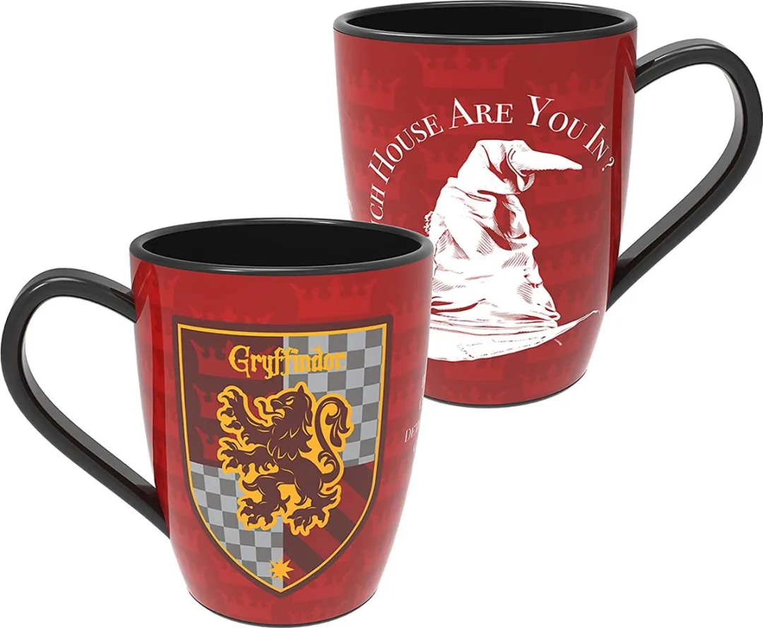 Harry Potter Luxe Mokkenset Ivory Stripe - 300ml - Magnetronbestendig
