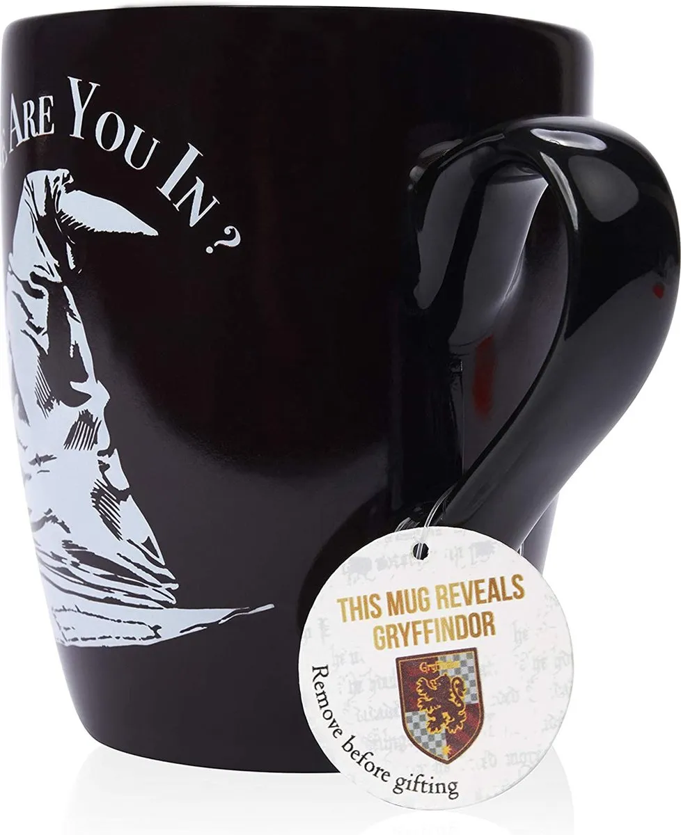 Harry Potter Luxe Mokkenset Ivory Stripe - 300ml - Magnetronbestendig