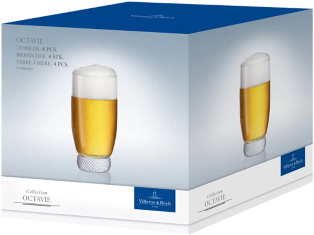 Villeroy & Boch Octavie Bierglazen Set - 4 Stuks