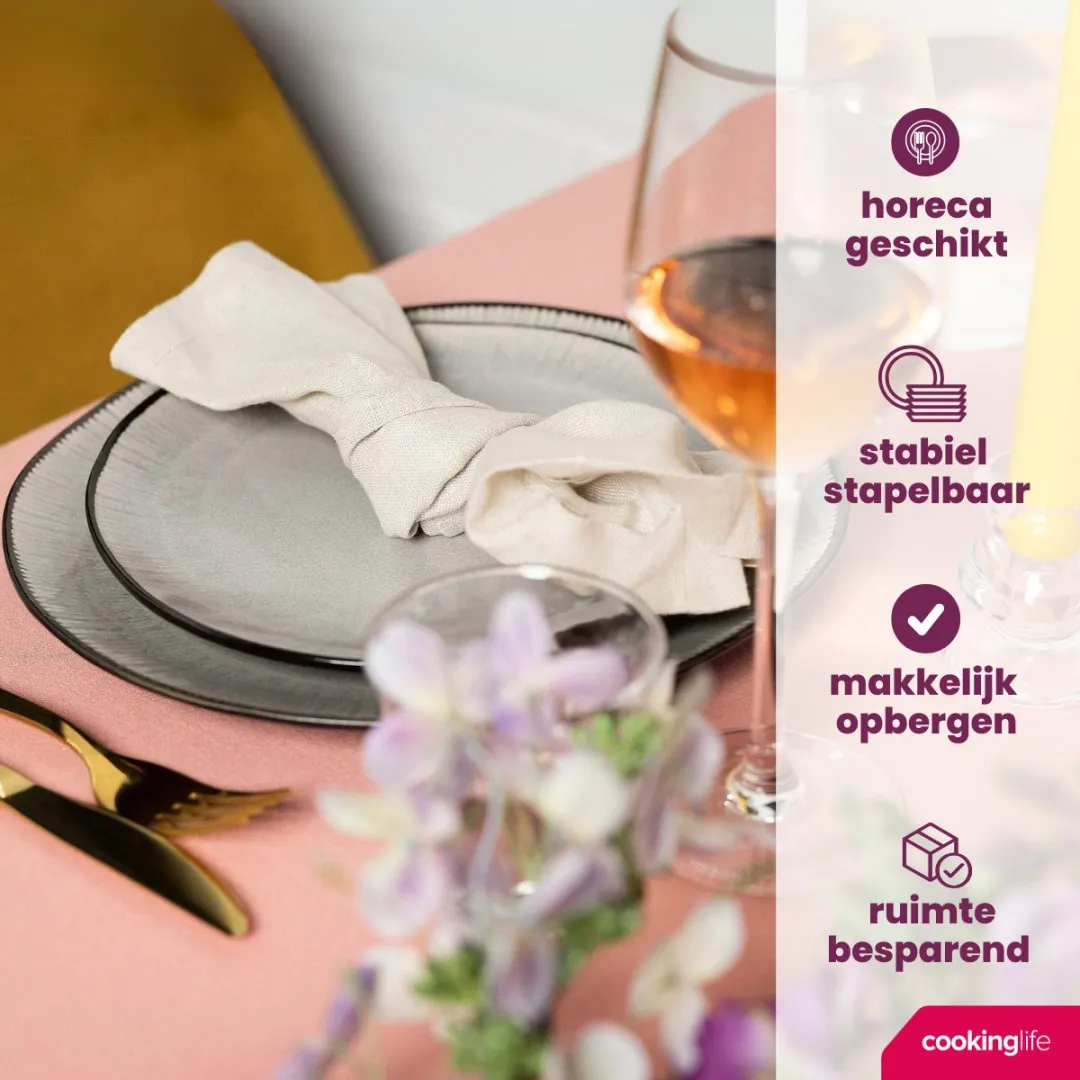 Cookinglife Nola Serviesset 18-delig - 6 Personen - Grijs