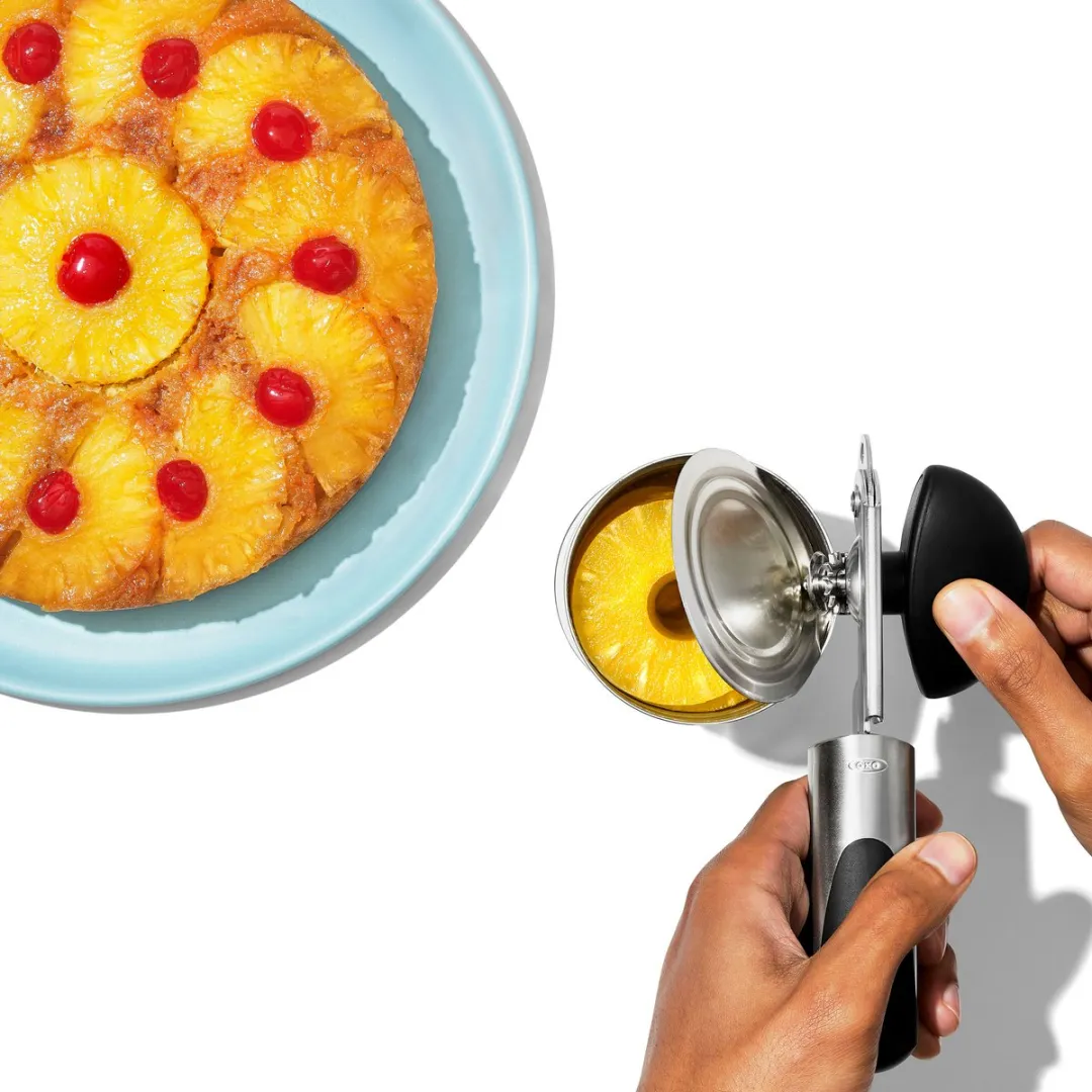 OXO SteeL Blikopener - Grijs/Zwart