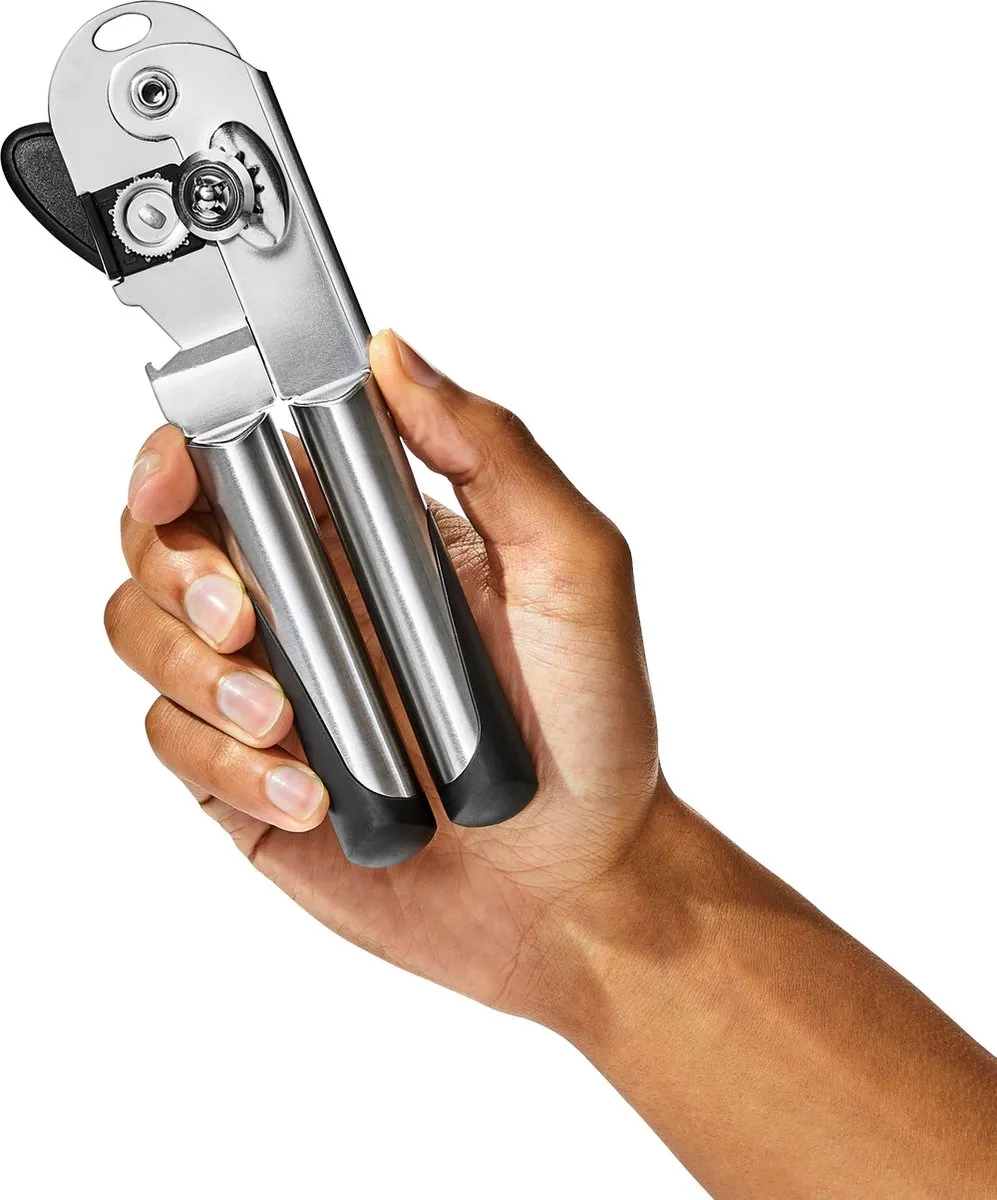 OXO SteeL Blikopener - Grijs/Zwart