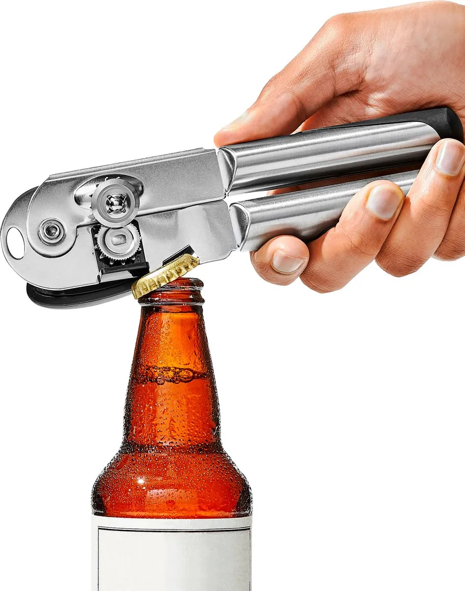 OXO SteeL Blikopener - Grijs/Zwart