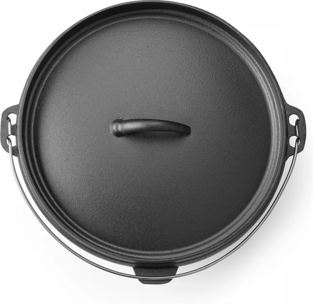 HENDI Gietijzeren Pan 7,2L - Zwart - Ø310mm