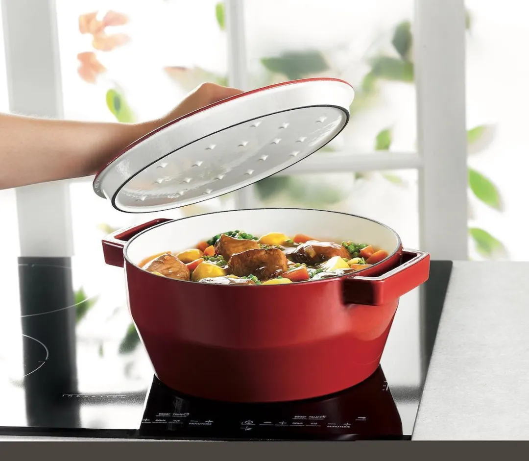 Pyrex Slowcook Braadpan 3.6L - 24cm - Kersenrood